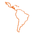 Logo de mapa de Latinoamérica